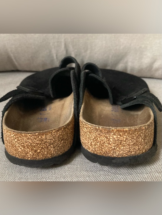 Birkenstock Boston Soft Footbed Black Suede Clogs EU 43 US Men 10 Women 12 main image 4